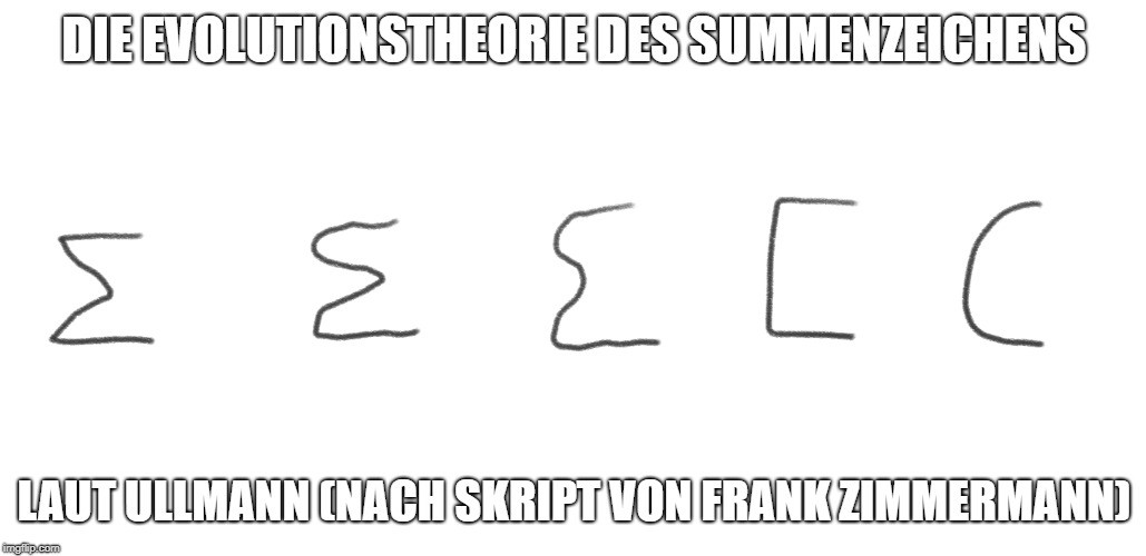 Die Evolutionstheorie des Summenzeichens